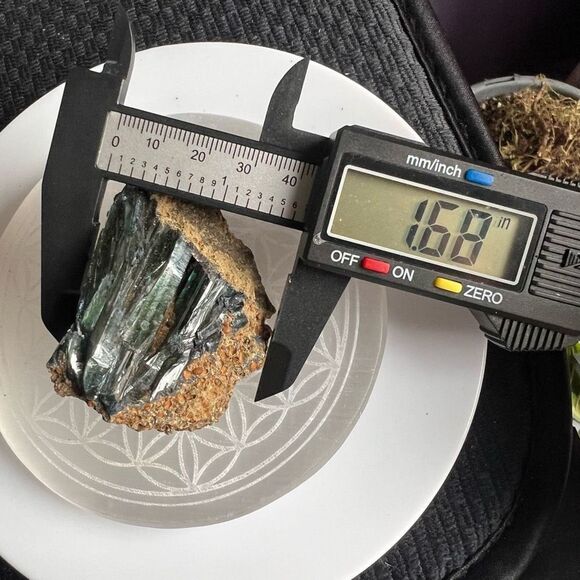 Rare Natural Raw Vivianite Crystal Specimen on Matrix - Picture 11 of 14